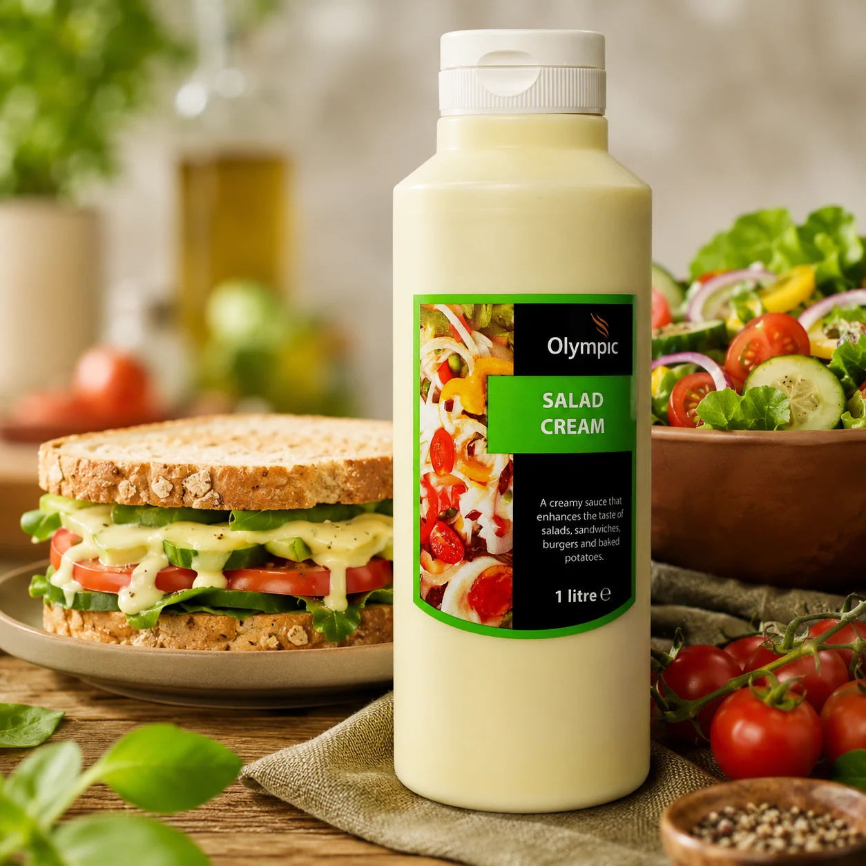 Olympic Salad Cream 6x1L Bottle