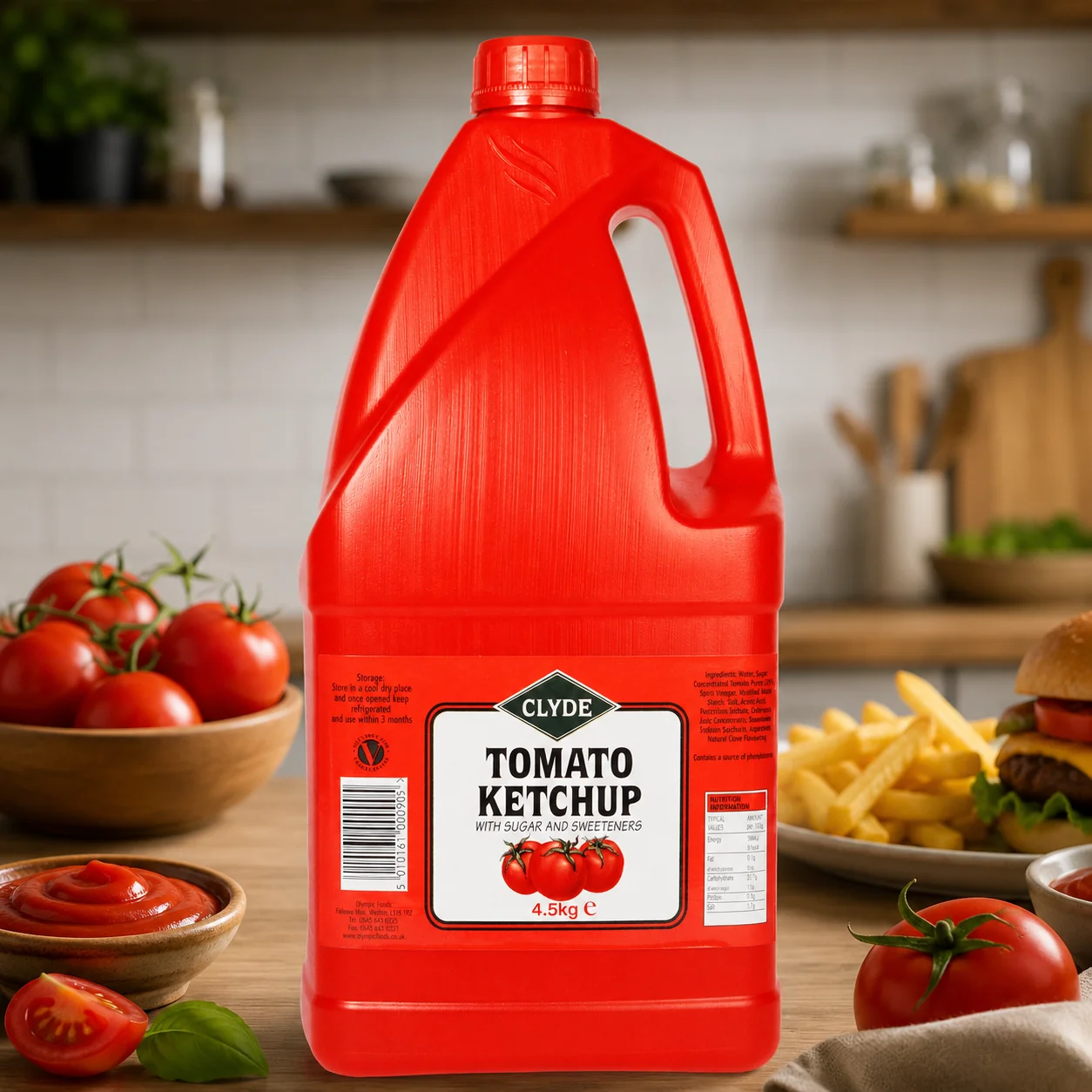 Clyde Tomato Ketchup 2x4.5kg Jug