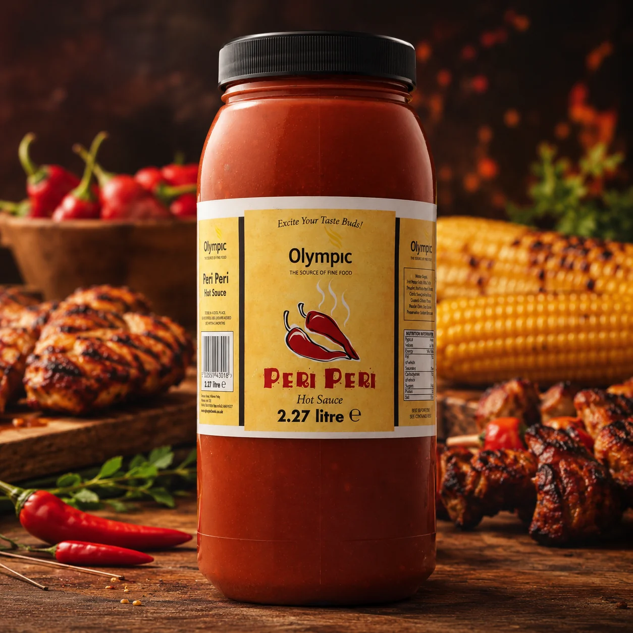 Olympic Hot Peri Peri Sauce 2x2.27L