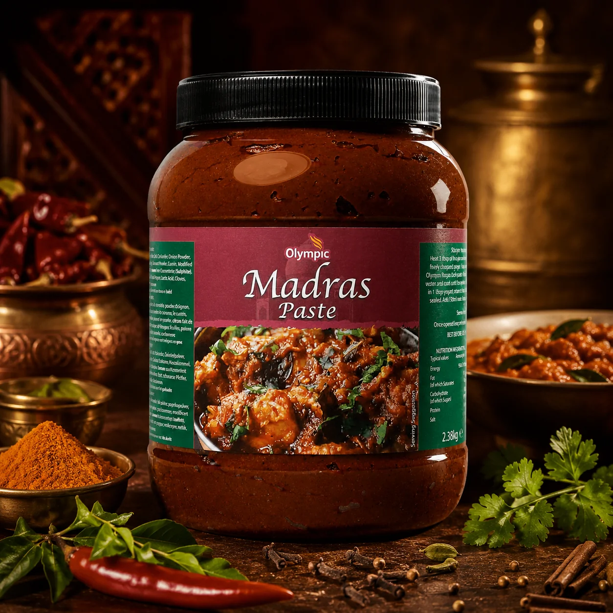 Olympic Madras Paste 2x2.38kg Jar