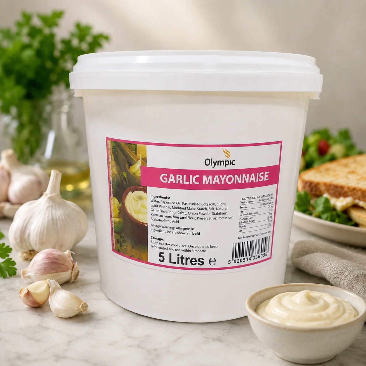 Olympic Garlic Mayo 5L Bucket